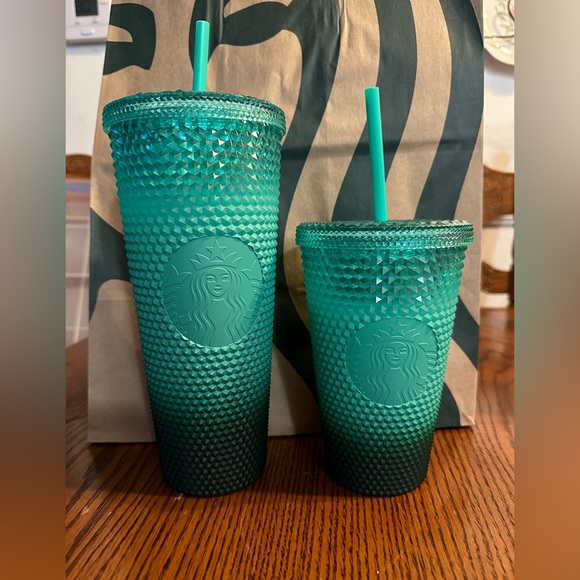Starbucks Studded Green Ombré Tumbler